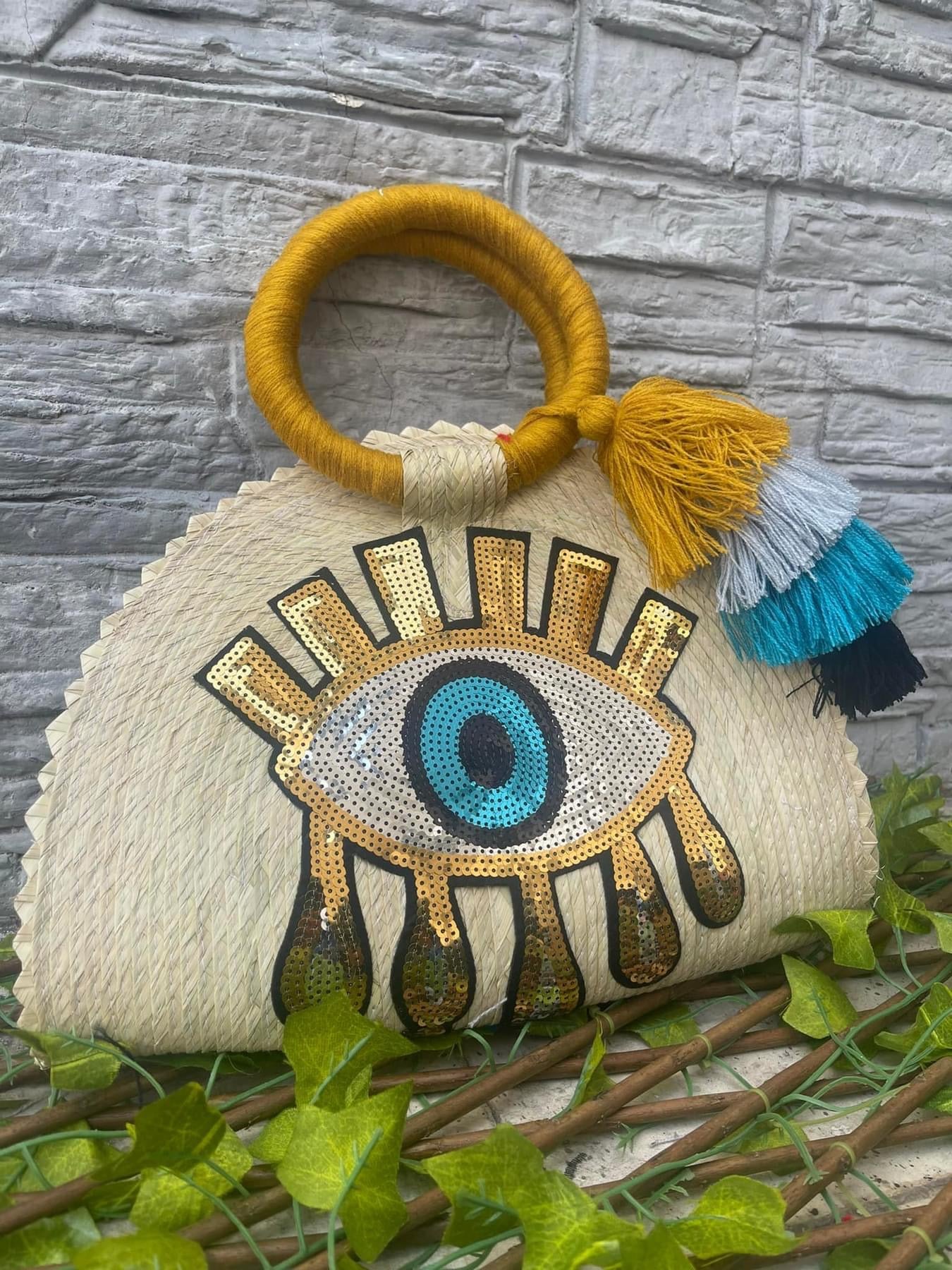 Gold Evil Eye handbag