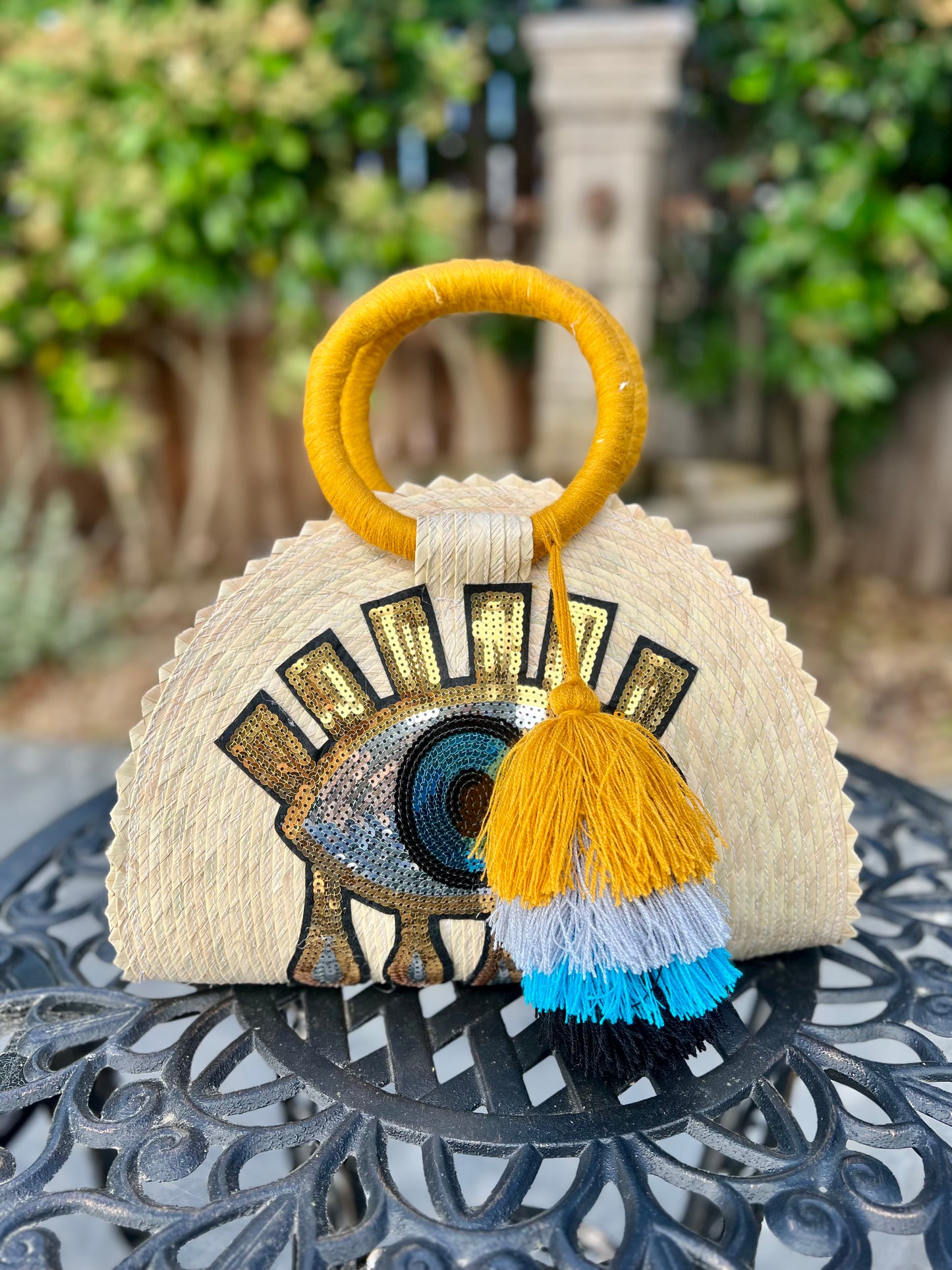 Gold Evil Eye handbag